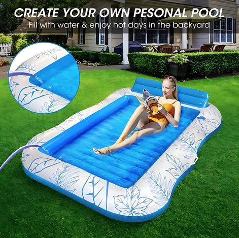 Inflatable Pool Lounger Float Boat Large Water Sofa For Pool by Wave & Hang