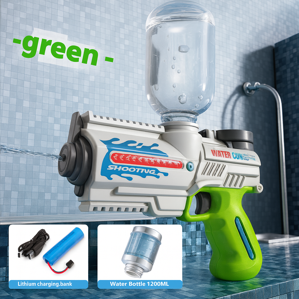Viral Electric Repeating Water Gun – Long Range Rechargeable Blaster by Wave & Hang