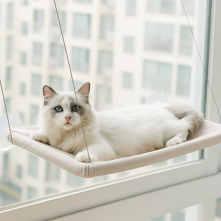 Pet Window Hammock – Cat Hanging Bed by Wave & Hang