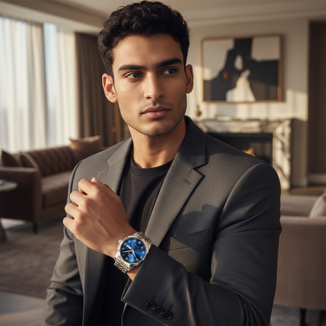 AquaTime Men's Waterproof Digital Watch | Stylish & Durable by Wave & Hang