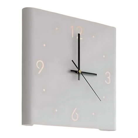 Modern Silent Quartz Wall Clock | Elegant LED Design for Home by Wave & Hang