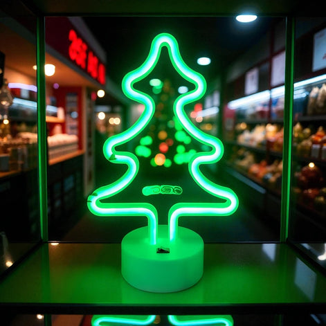 Neon LED Table Lamp for Bedroom – Cute Night Light for Kids and Adults | Colorful Neon Signs in Cactus, Rainbow, Unicorn, Cat, and Bat Shapes | USB & Battery Powered Home Décor Lamp