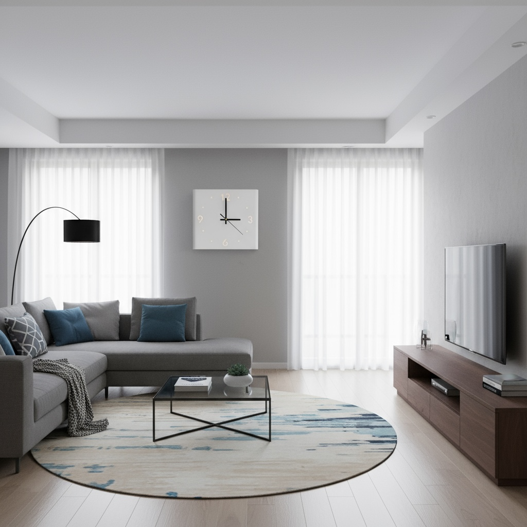 Modern Silent Quartz Wall Clock | Elegant LED Design for Home by Wave & Hang