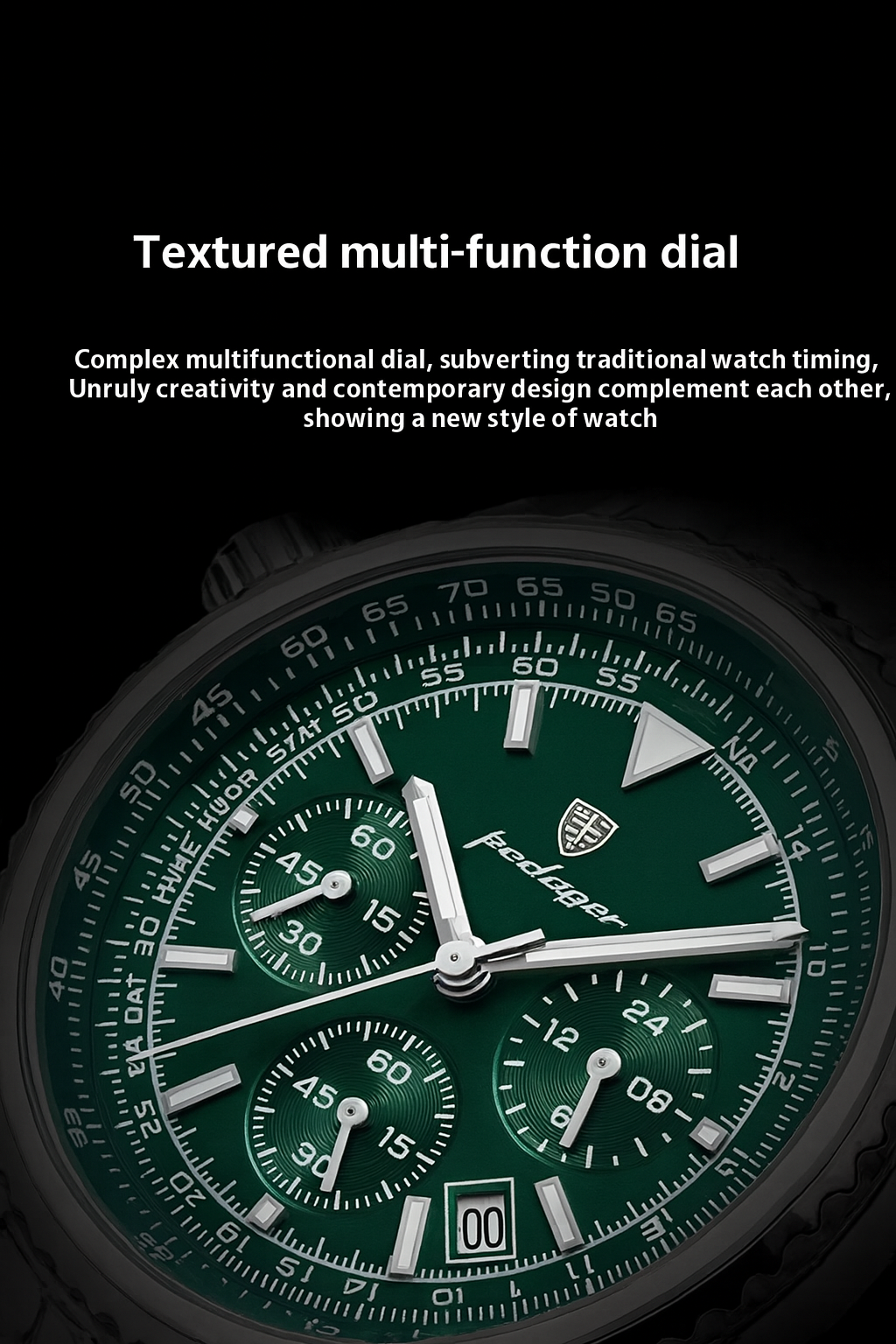 Luxury Waterproof Luminous Chronograph Watch for Men – Multi-Functional Sports & Business Design