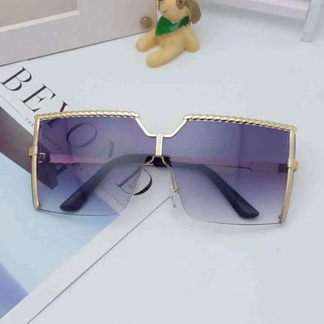 Trendy Frameless Sunglasses | UV400 Ocean Lens Fashion Shades