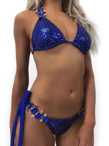 Dazzling Sequin Bikini Set – Luxury Sparkle Swimwear for Bold Summer Style