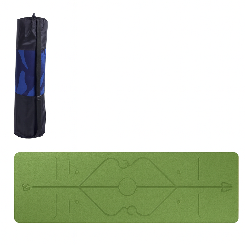 Premium Yoga Mat – Eco-Friendly, Non-Slip & Cushioned for All Workouts by Wave & Hang