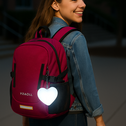 Heart LED Purse Light – Motion-Sensing Charm for Bags by Wave & Hang
