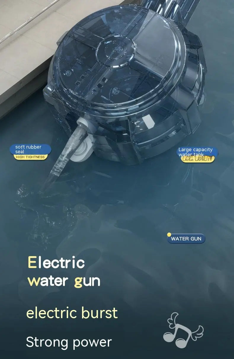 ⚡ Summer Electric Automatic Water Gun – High-Pressure Rechargeable Blaster