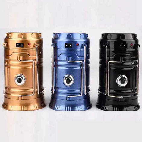 Solar Multi-Functional Camping Lantern with Charger – Retractable LED Light for Outdoor & Emergency Use