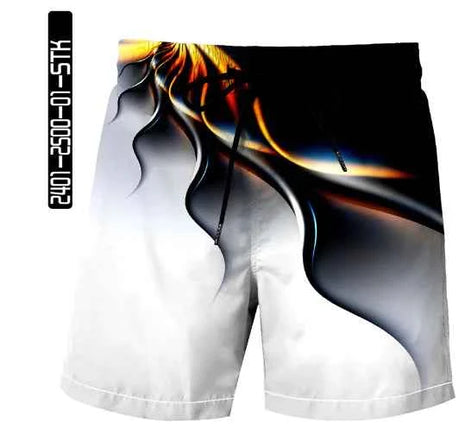 Pineapple & Lion Print Beach Shorts – Fun Summer Swimwear