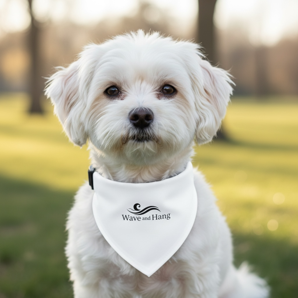 Wave and Hang Pet Bandana Collar | Adjustable, Chic Design