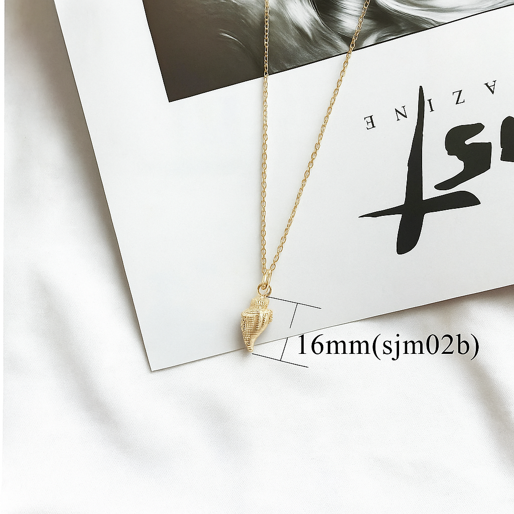 Ocean-Inspired Alloy Necklace | Elegant Beach Jewelry for Women by Wave & Hang