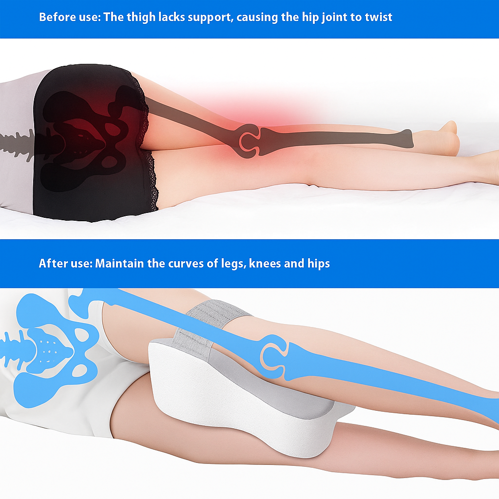 Orthopedic Memory Foam Pillow For Neck And Spine Alignment With Ergonomic Support And Breathable Cover by Wave & Hang