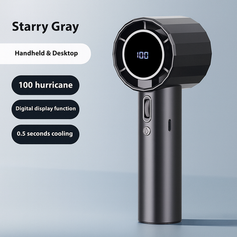 Portable Mini Handheld Fan – USB Rechargeable, Quiet, 6-Speed, Lightweight & Powerful Cooling