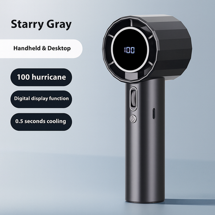 Portable Mini Handheld Fan – USB Rechargeable, Quiet, 6-Speed, Lightweight & Powerful Cooling