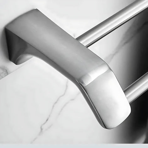 304 Stainless Steel Towel Rack Set – Rustproof & Modern Design by Wave & Hang