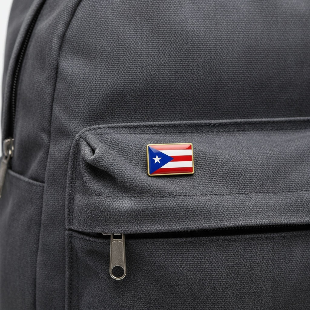 Puerto Rico Flag Pins 12 Pack Durable Metal Lapel Badges For Pride Premium Electroplated Finish by Wave & Hang