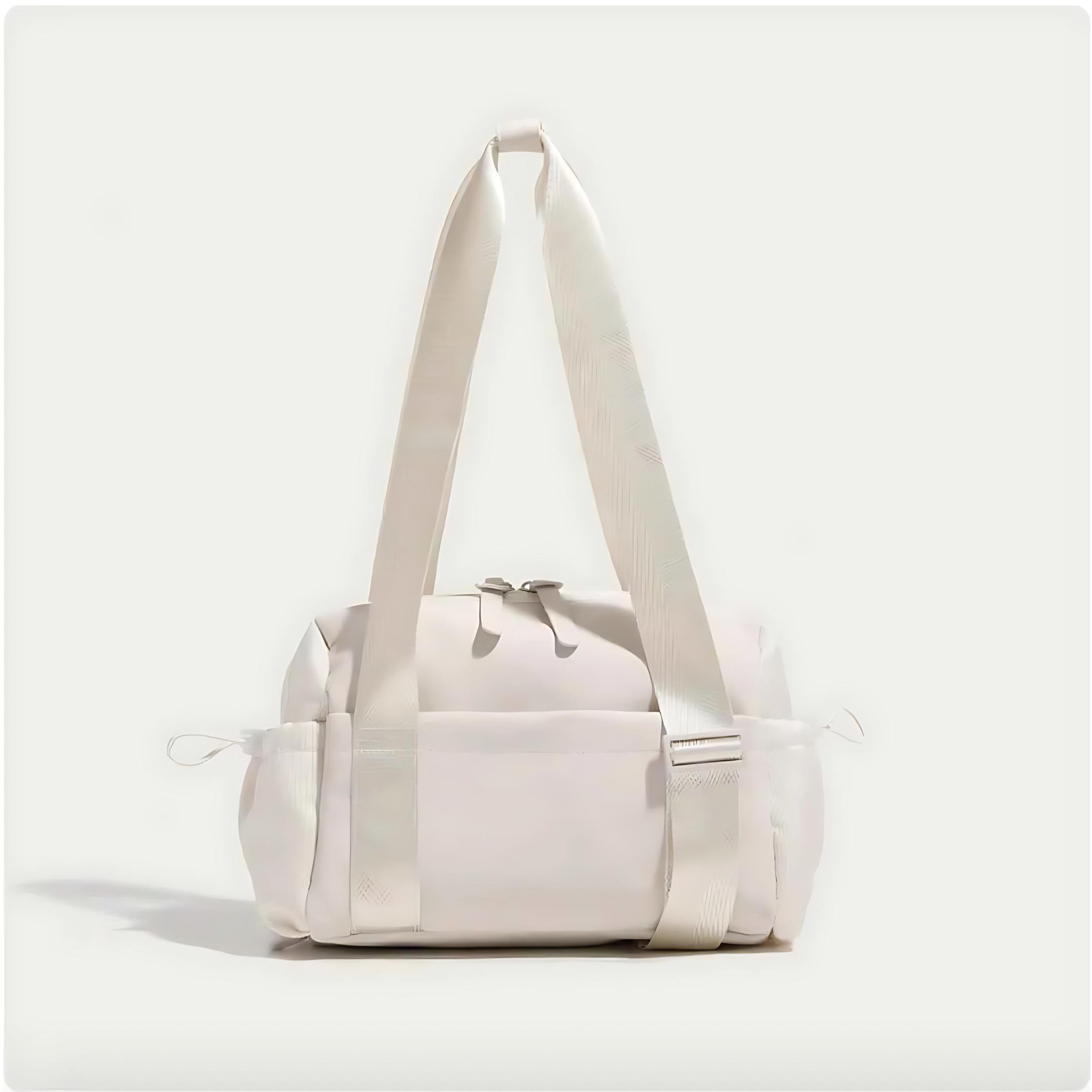 Sports Duffel Bag Lightweight Nylon Water Resistant Shoulder Strap by Wave & Hang