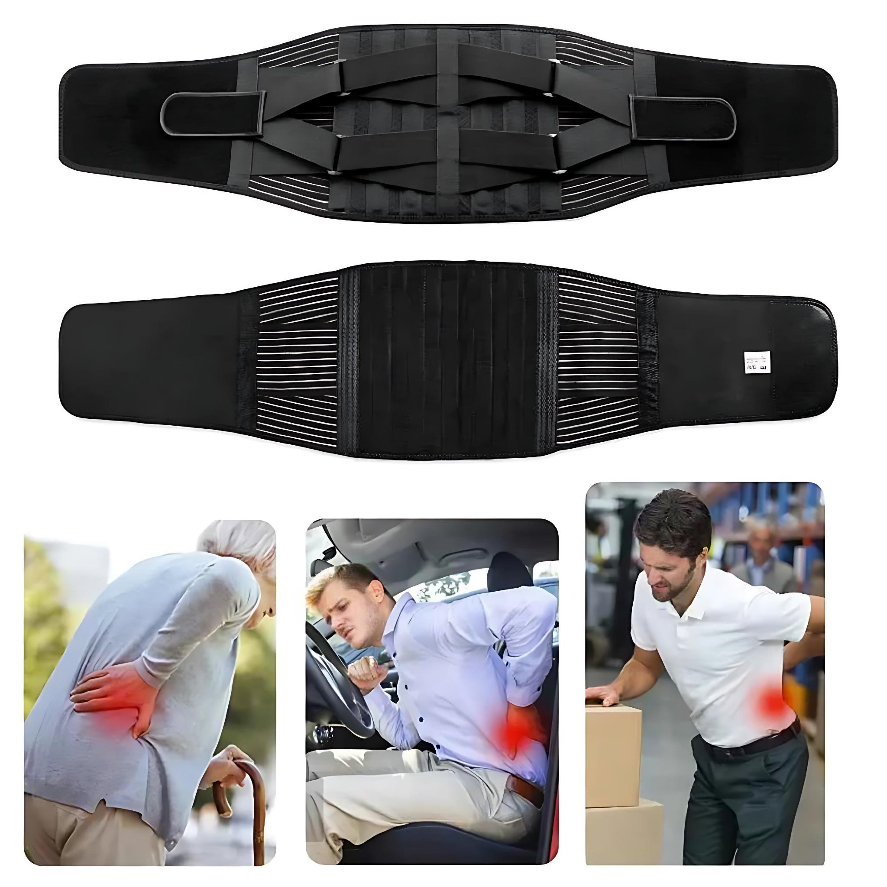 Adjustable Lumbar Support Belt for Back Pain Relief - Comfort for All by Wave & Hang