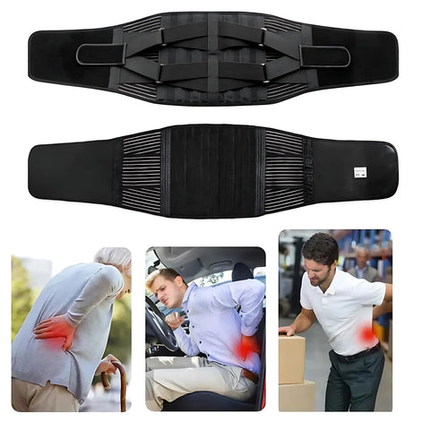 Adjustable Lumbar Support Belt for Back Pain Relief - Comfort for All by Wave & Hang