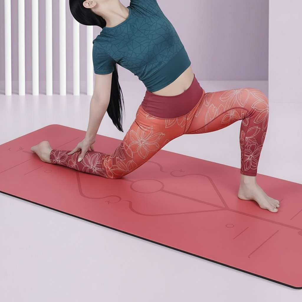 Premium Yoga Mat – Eco-Friendly, Non-Slip & Cushioned for All Workouts by Wave & Hang