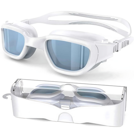 Zeligerstar Polarized Swimming Goggles Anti Fog UV Protection Panoramic Vision For Men And Women by Wave & Hang