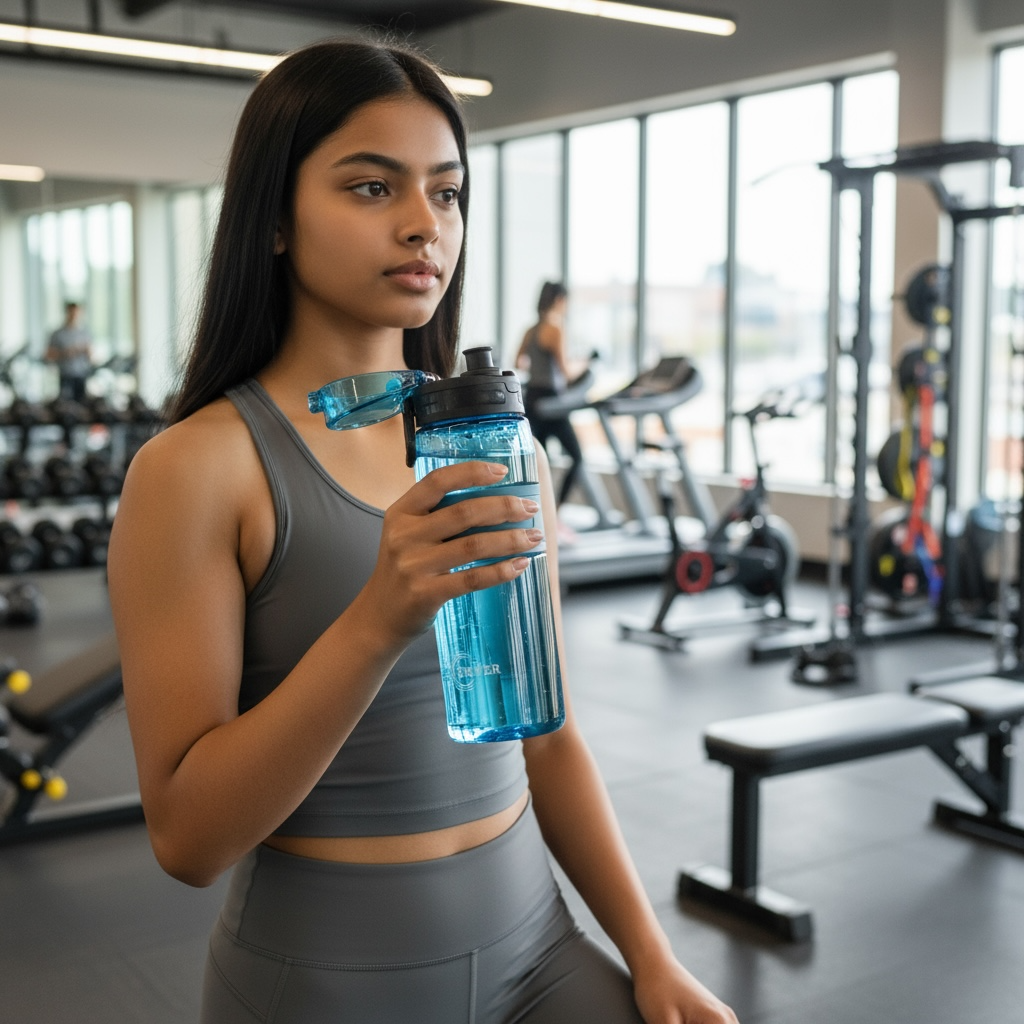 Sports Plastic Water Bottle 500ml BPA Free Heat Resistant Anti Fall Eco Friendly Hydration Bottle by Wave & Hang