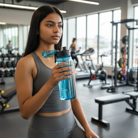 Sports Plastic Water Bottle 500ml BPA Free Heat Resistant Anti Fall Eco Friendly Hydration Bottle by Wave & Hang