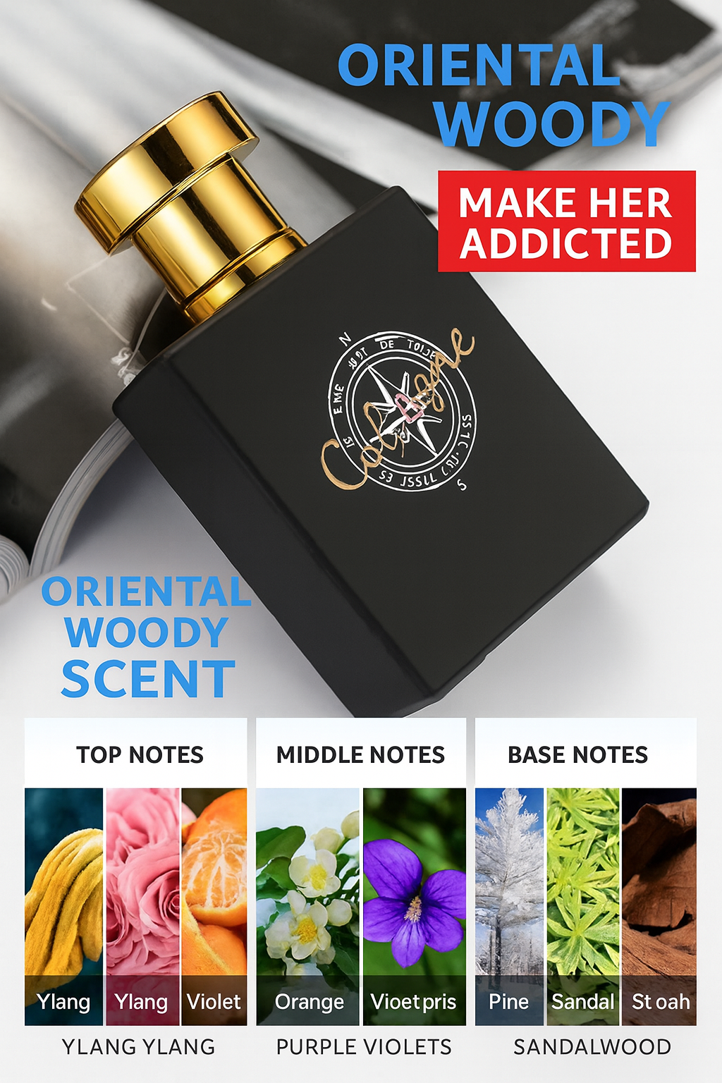 Ocean Breeze Men’s Cologne | Fresh & Long-Lasting 50ml Fragrance by Wave & Hang