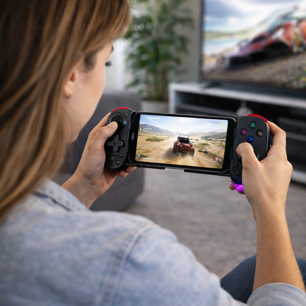 Bluetooth Mobile Game Controller - Wireless & Ergonomic Design