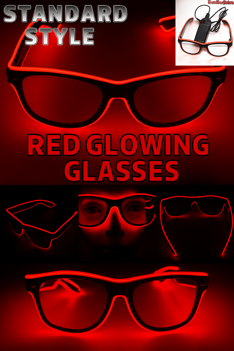 LED Neon Glasses – Voice-Activated Party Shades for Raves by Wave & Hang