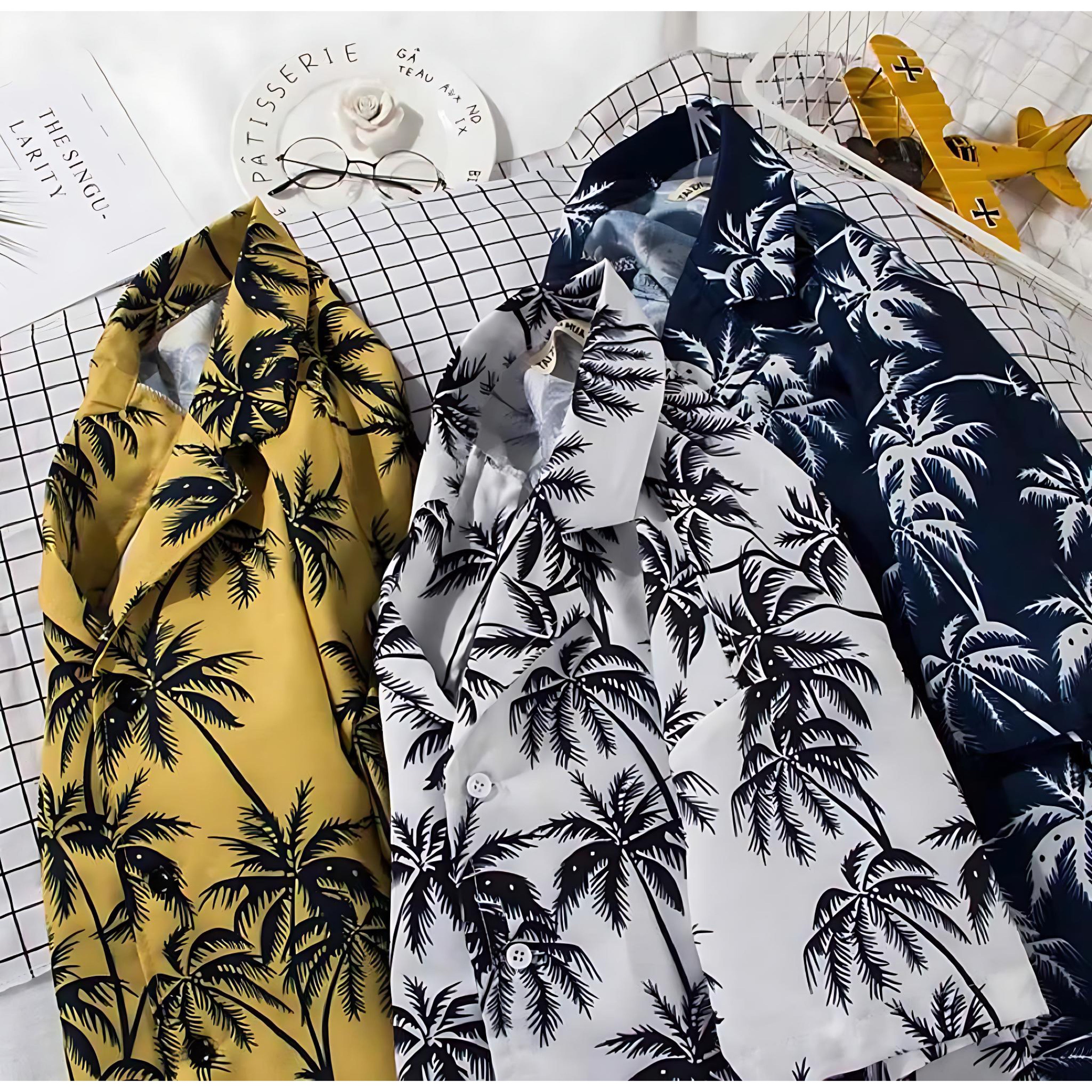 Men’s Floral Beach Shirt | Tropical Style for Summer Fun by Wave & Hang