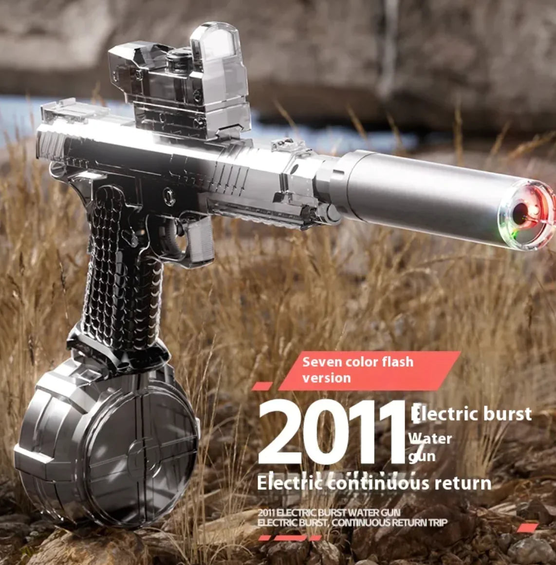⚡ Electric Light-Up Water Gun – LED Battle Blaster