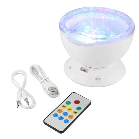 Ocean and Star Projector Lamp – LED Wave Light with Remote Control | Relaxing Night Light for Bedroom, Meditation & Home Decor