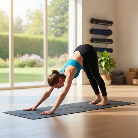 Premium Yoga Mat – Eco-Friendly, Non-Slip & Cushioned for All Workouts by Wave & Hang