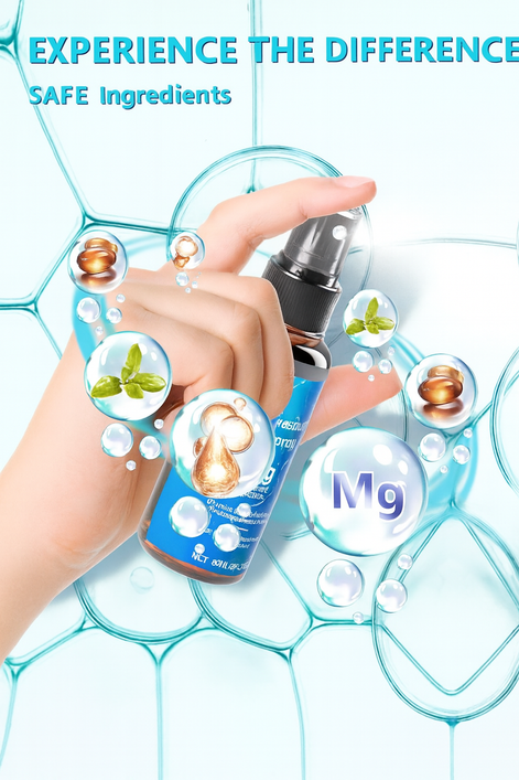 Magnesium Oil Spray 60ml – Natural Topical Mineral Spray for Muscle Relaxation, Pain Relief & Restful Sleep | Fast-Absorbing Body Wellness Mist