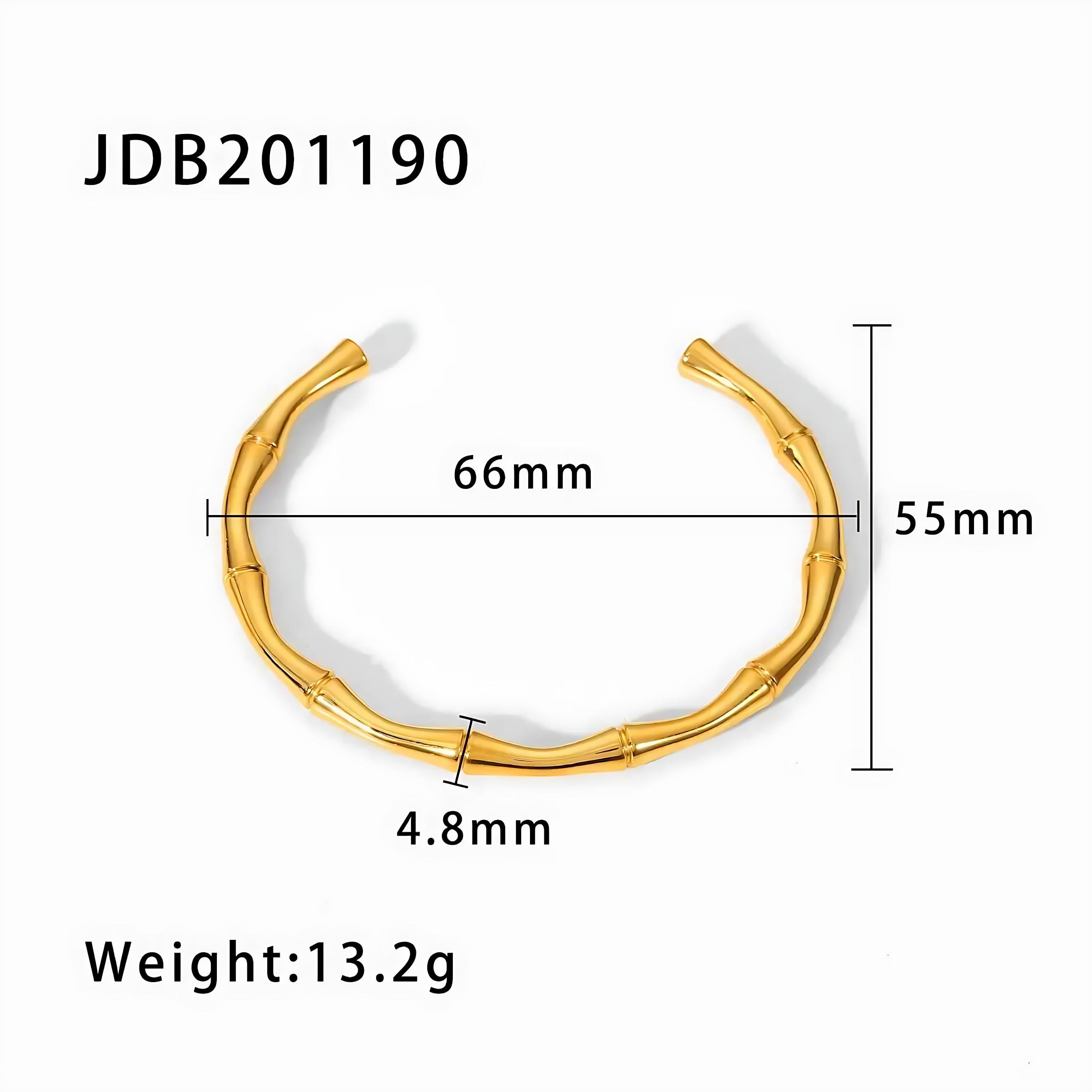 Vintage Stainless Steel Bracelet – Women’s Gold Bangle Jewelry by Wave & Hang