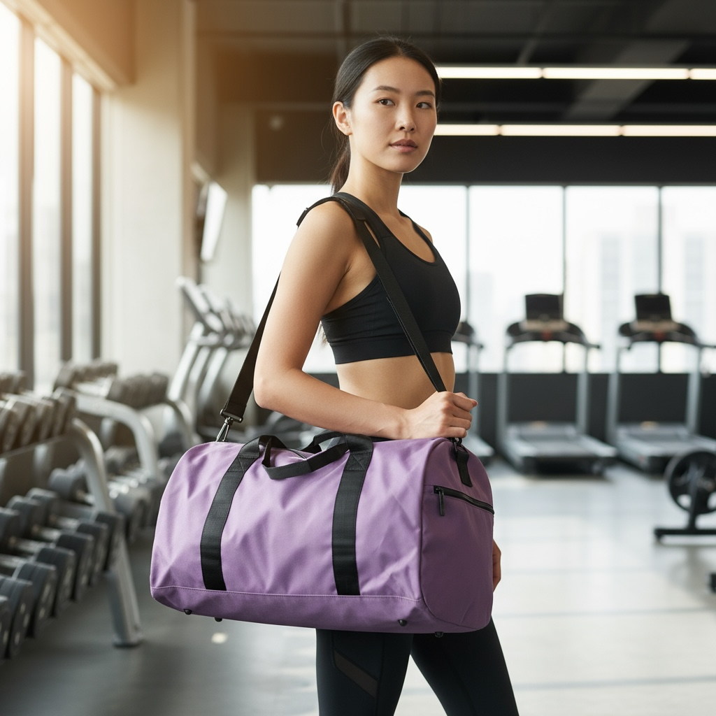 Waterproof Sports Gym Bag With Wet Pocket And Shoe Compartment Large Capacity Travel Duffle by Wave & Hang