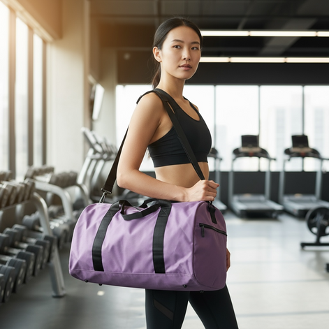 Waterproof Sports Gym Bag With Wet Pocket And Shoe Compartment Large Capacity Travel Duffle by Wave & Hang