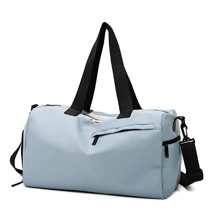 Waterproof Sports Gym Bag With Wet Pocket And Shoe Compartment Large Capacity Travel Duffle by Wave & Hang