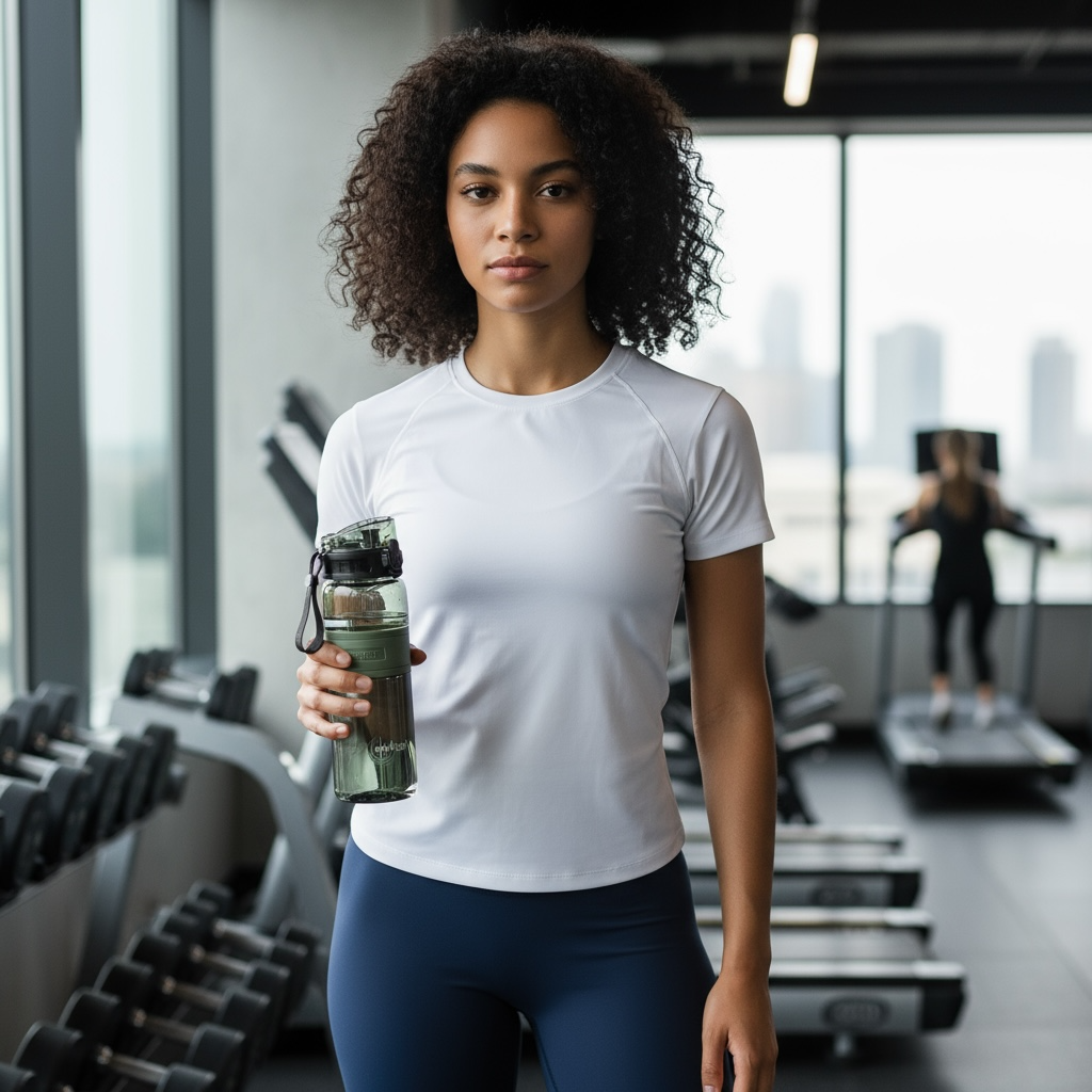 Sports Plastic Water Bottle 500ml BPA Free Heat Resistant Anti Fall Eco Friendly Hydration Bottle by Wave & Hang