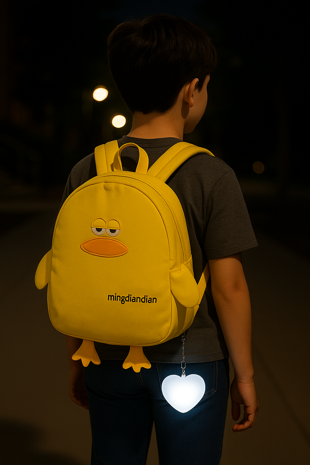 Heart LED Purse Light – Motion-Sensing Charm for Bags by Wave & Hang