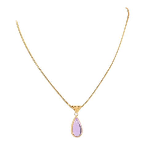 Blue Ocean Drop Necklace - Serene Teardrop Pendant for Women by Wave & Hang