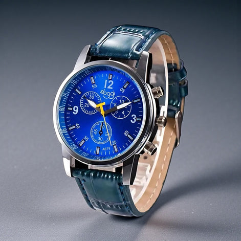 Unisex Fashion Leather Quartz Watch – Casual & Elegant Style by Wave & Hang