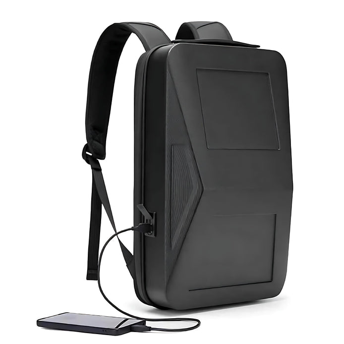 Cyber Laptop Backpack – Anti-Theft, Hard Shell, USB Charging, 14-Inch Travel Bag by Wave & Hang