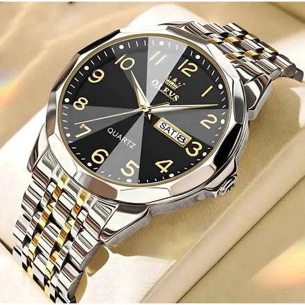 AquaTime Men's Waterproof Digital Watch | Stylish & Durable by Wave & Hang