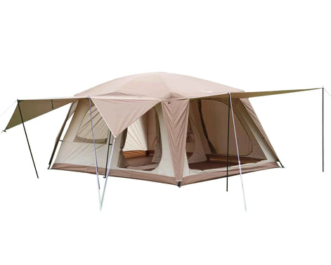 Vidalido 8-10 Person Waterproof Camping Tent with 3 Doors