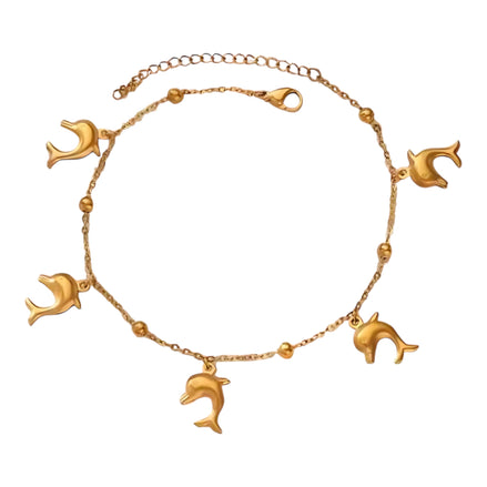 Ocean Charm Anklet – Seashell & Starfish Beach Jewelry by Wave & Hang