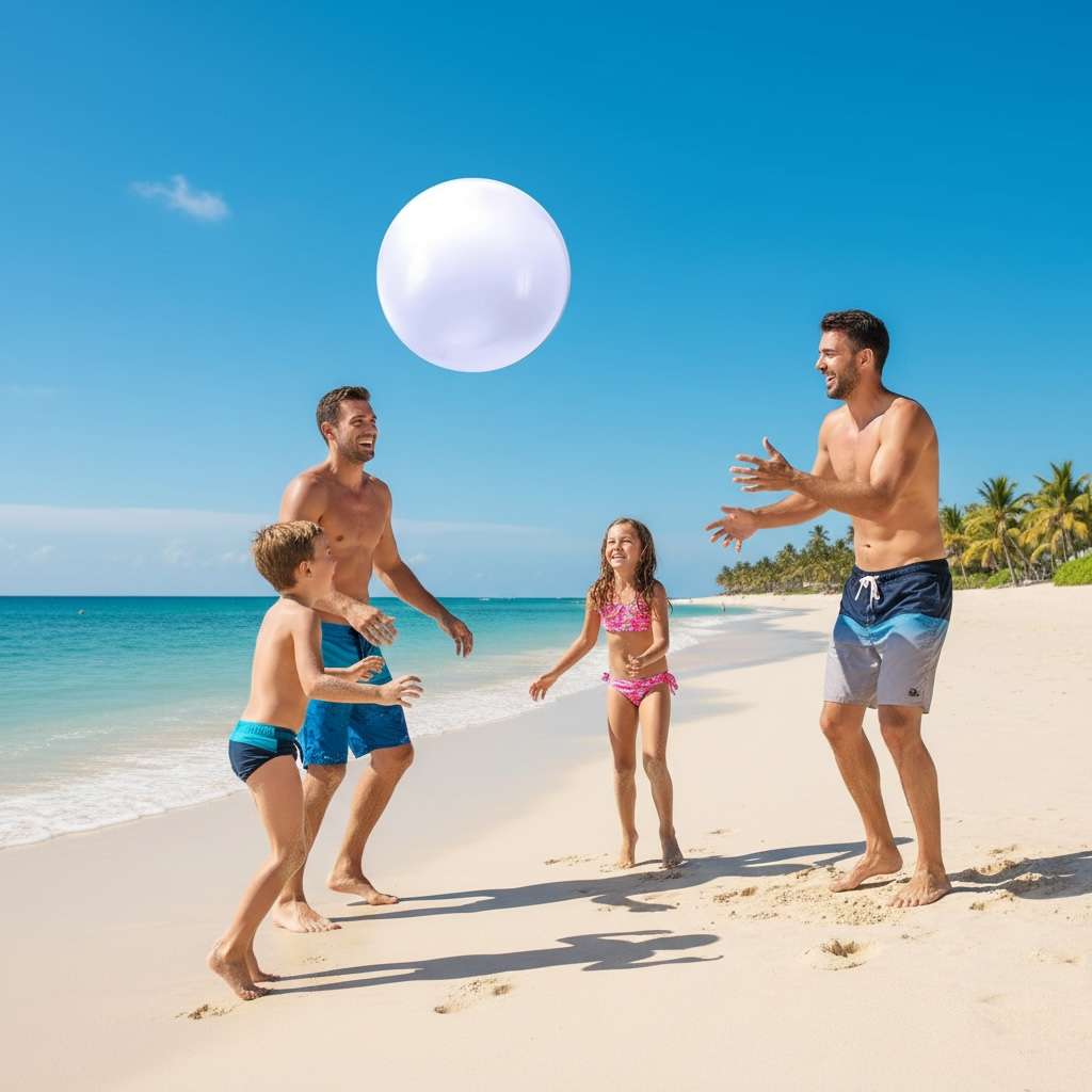 Sinmoe 8-Piece Inflatable Beach Balls - Durable & Fun 16